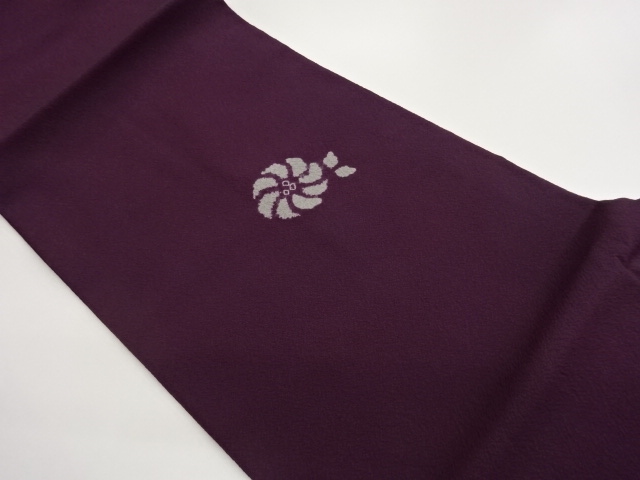 絞り抽象花葉模様開き名古屋帯（額縁仕立て）